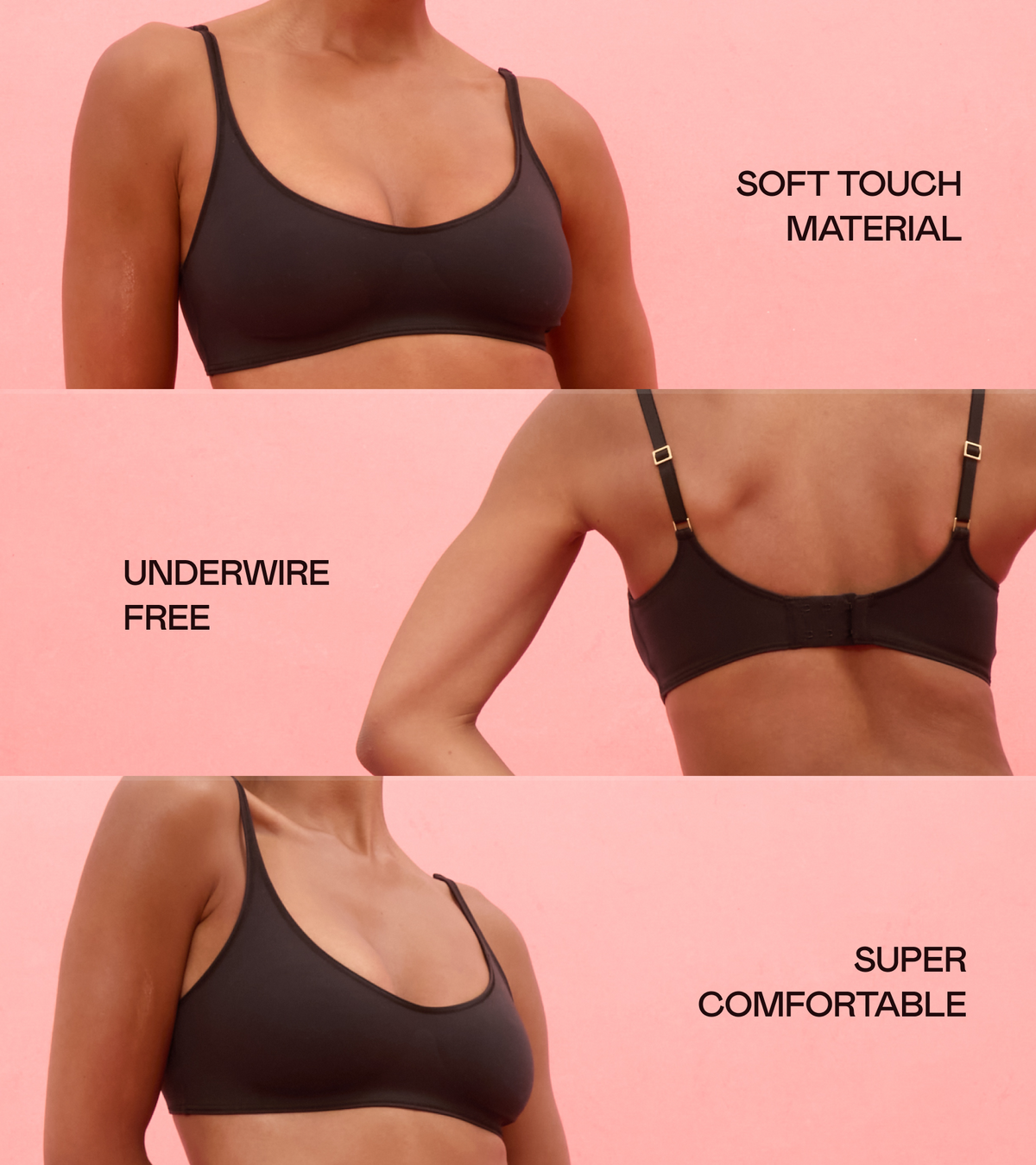 Aurora - Bonded Bra - Μαύρο