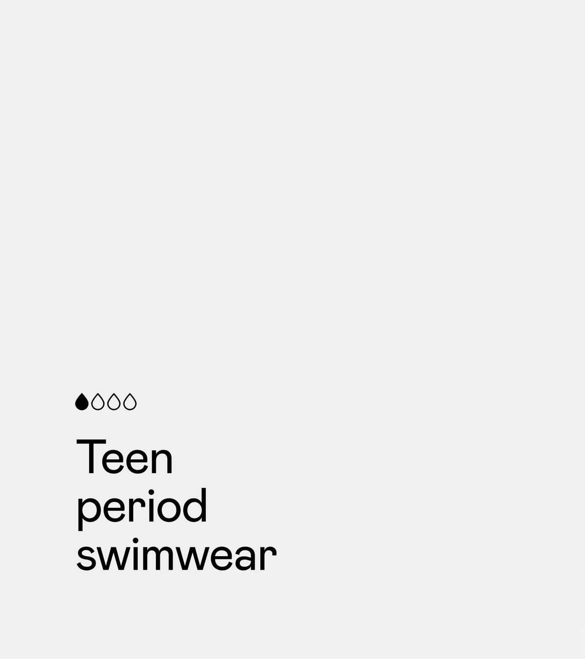 Period swimwear - Teen - Μαύρο