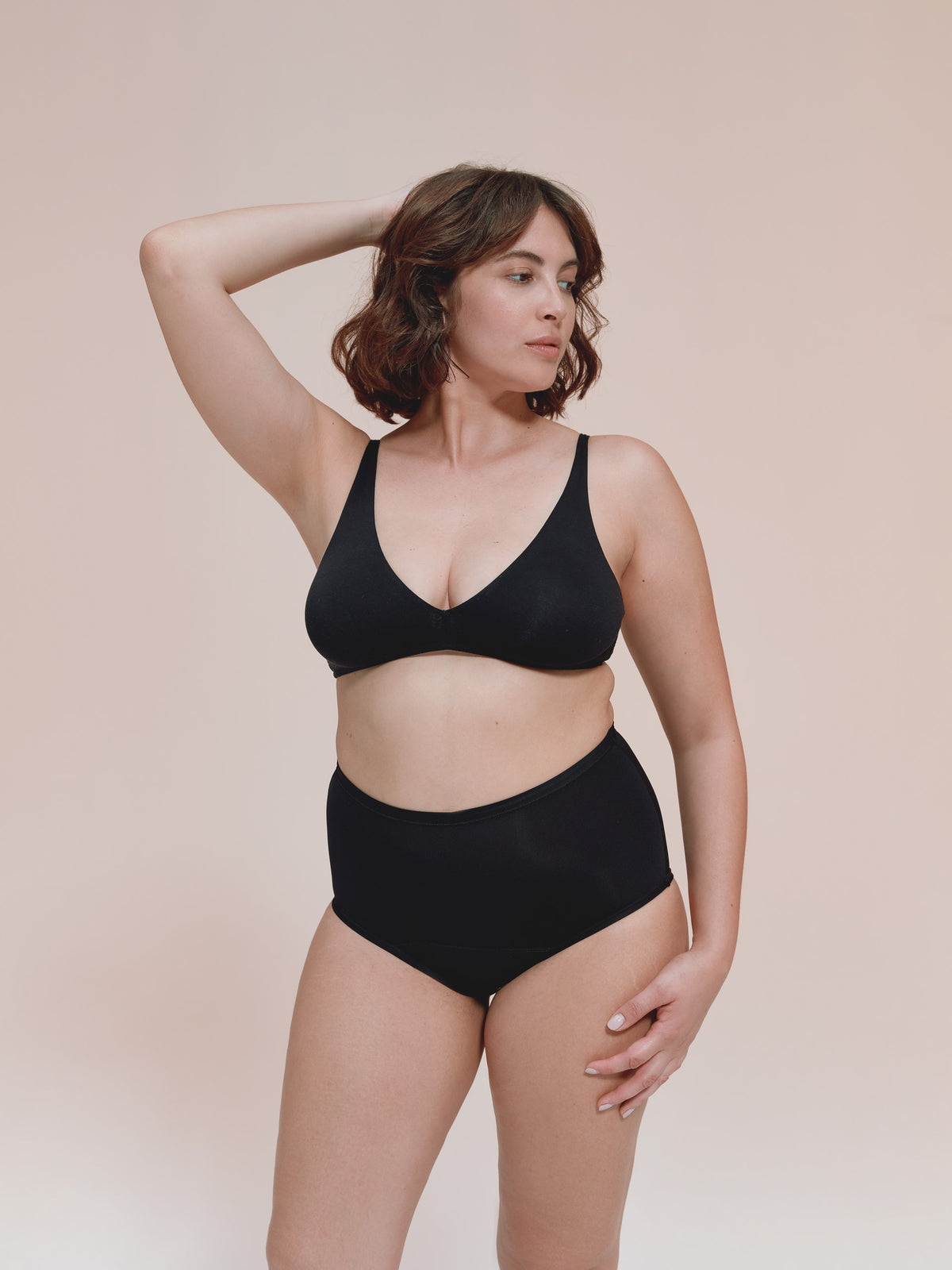 High-Waist - Tencel - Μαύρο