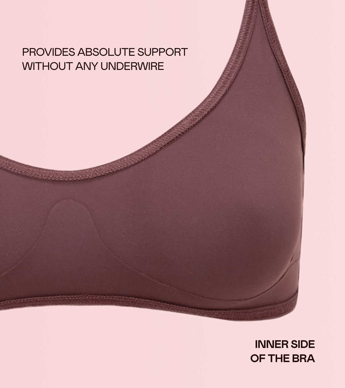 Aurora - Bonded Bra - Καφέ